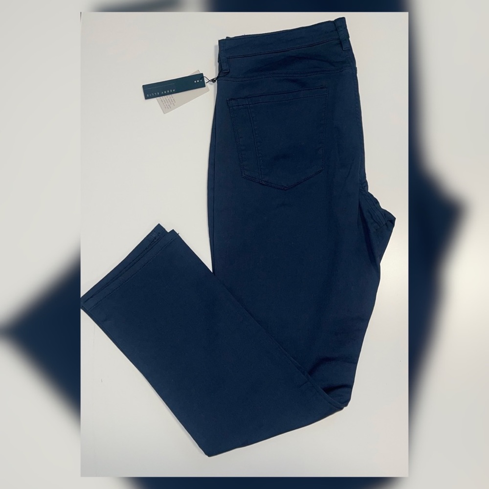Perris Ellis Blue Pants. Slim Fit stretch
